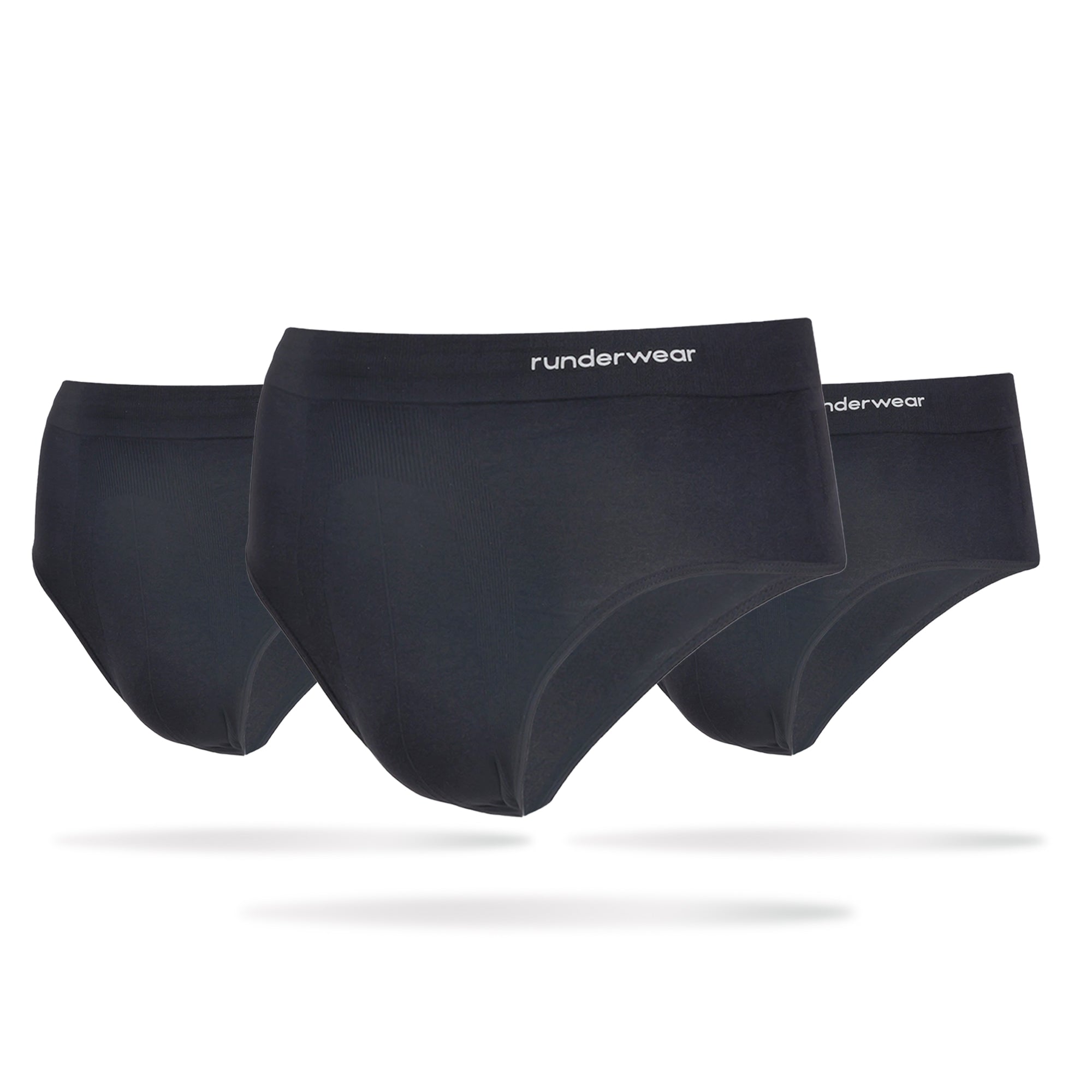 Men's Running Briefs - Black (Multibuy x3)