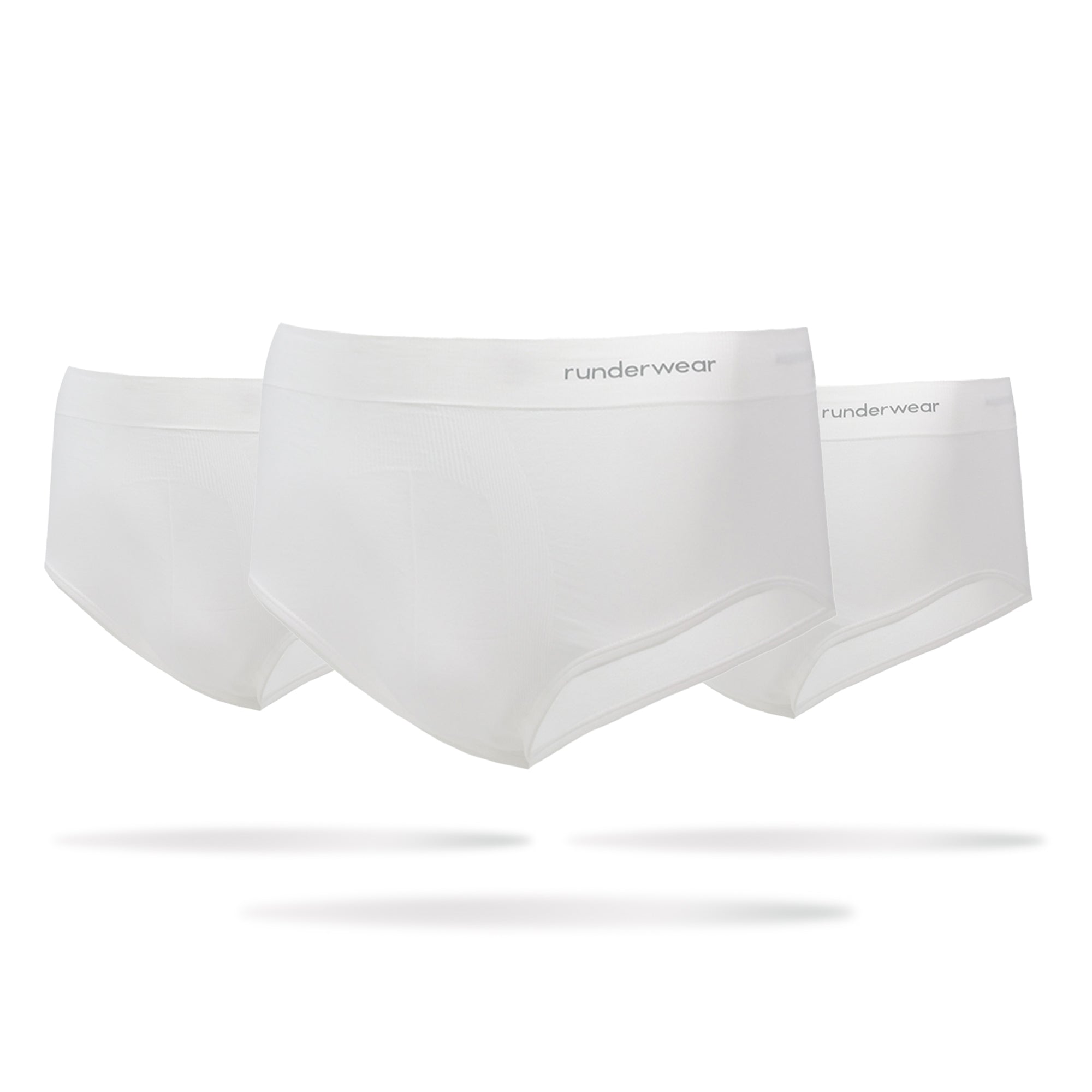 Men's Running Briefs - White (Multibuy x3)