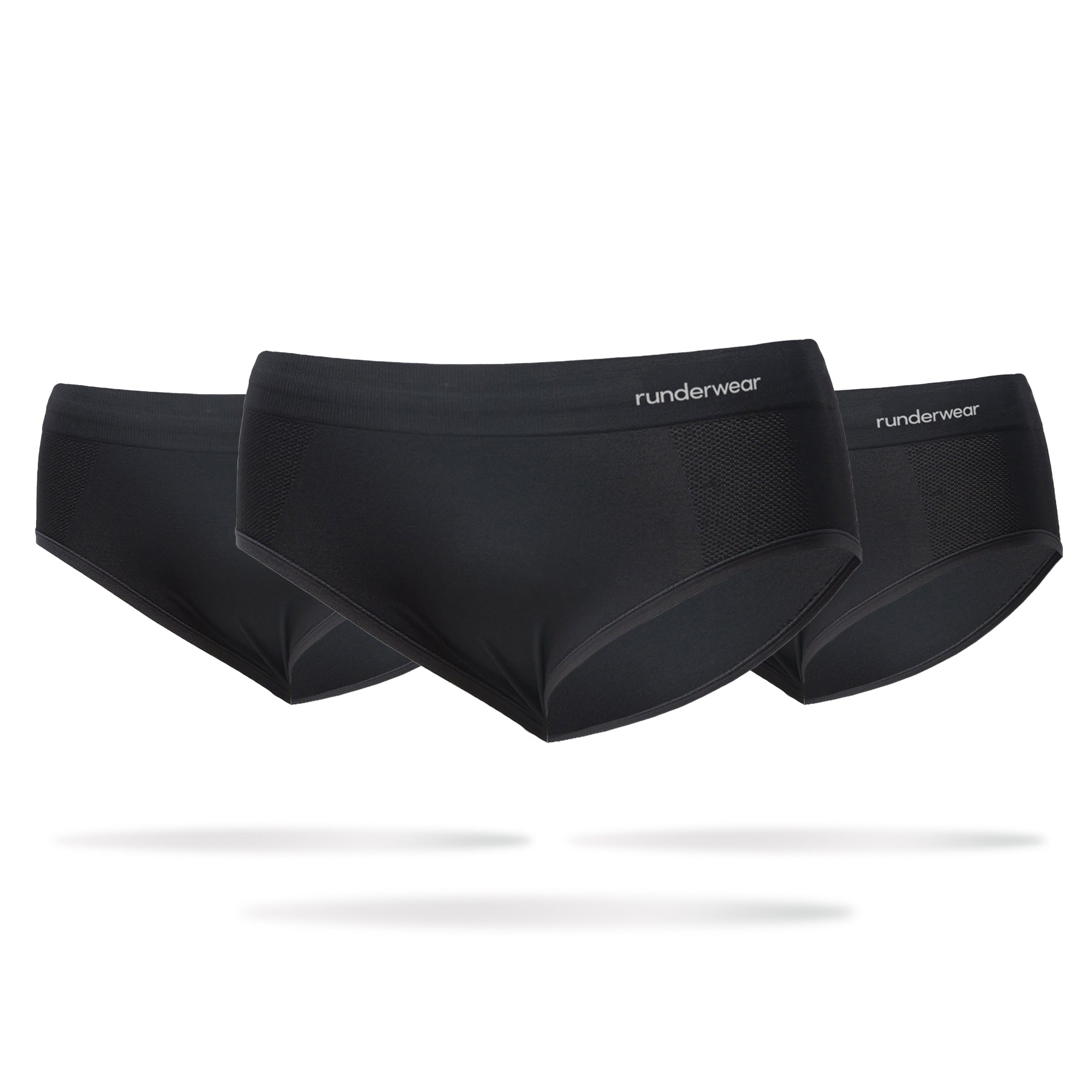 Women's Running Hipsters - Black (Multibuy x3)