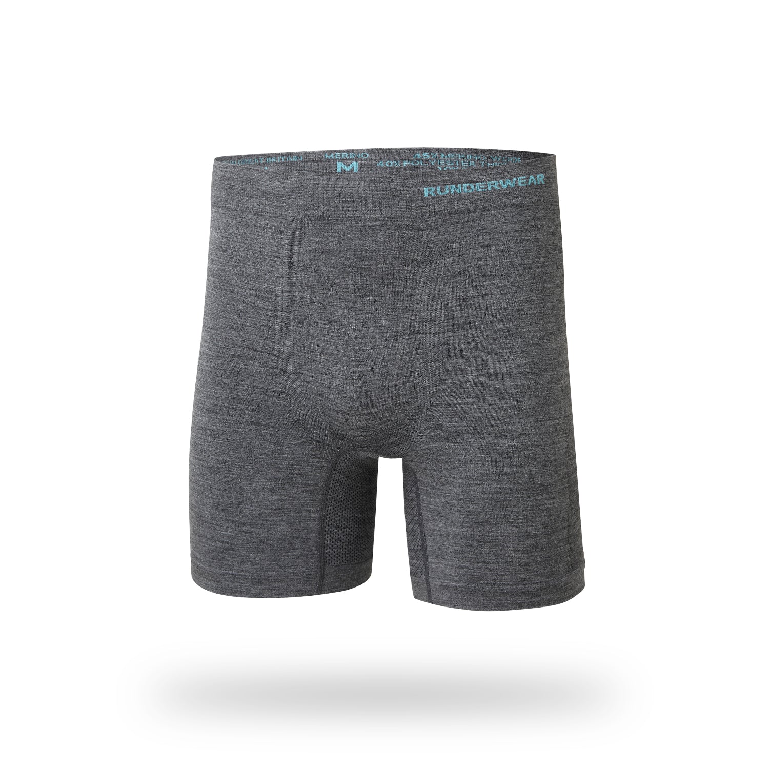 Men’s Merino Wool Running Boxer Shorts – Grey (3-Pack)