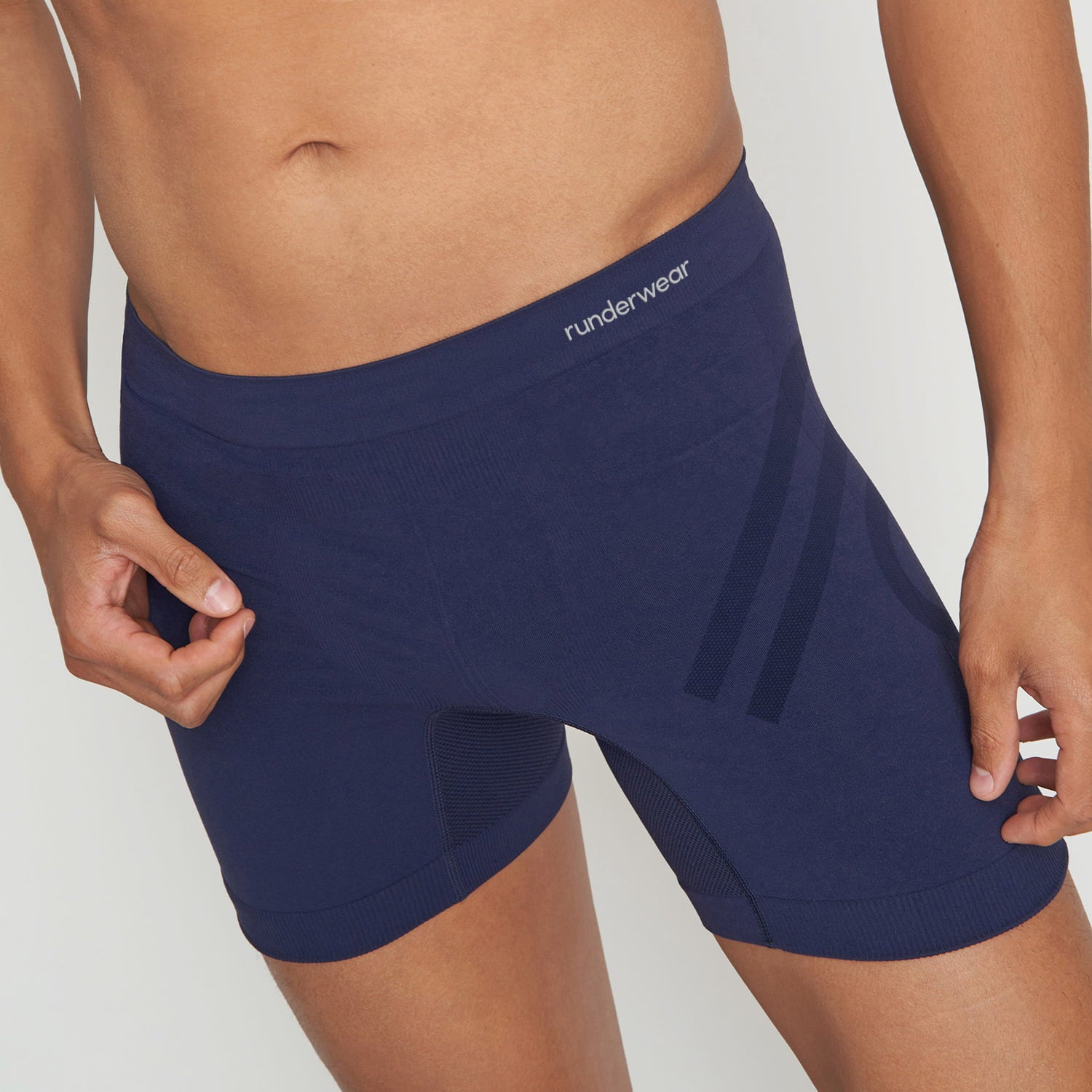 Men's Running Boxer Shorts - Navy (Multibuy x 3)