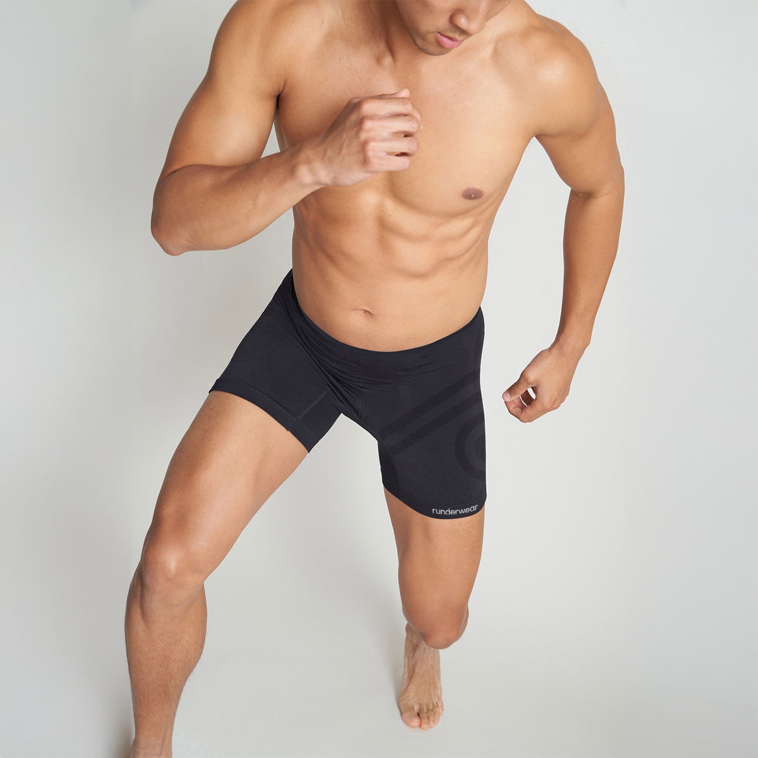 Men's Running Boxer Shorts - Black, White, Navy (3-Pack)