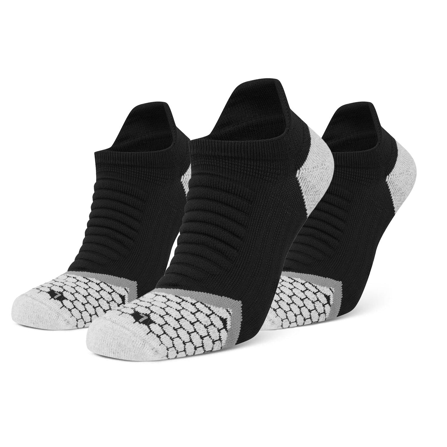 Cushioning Low Running Sock - Black/Grey (Multibuy x3)