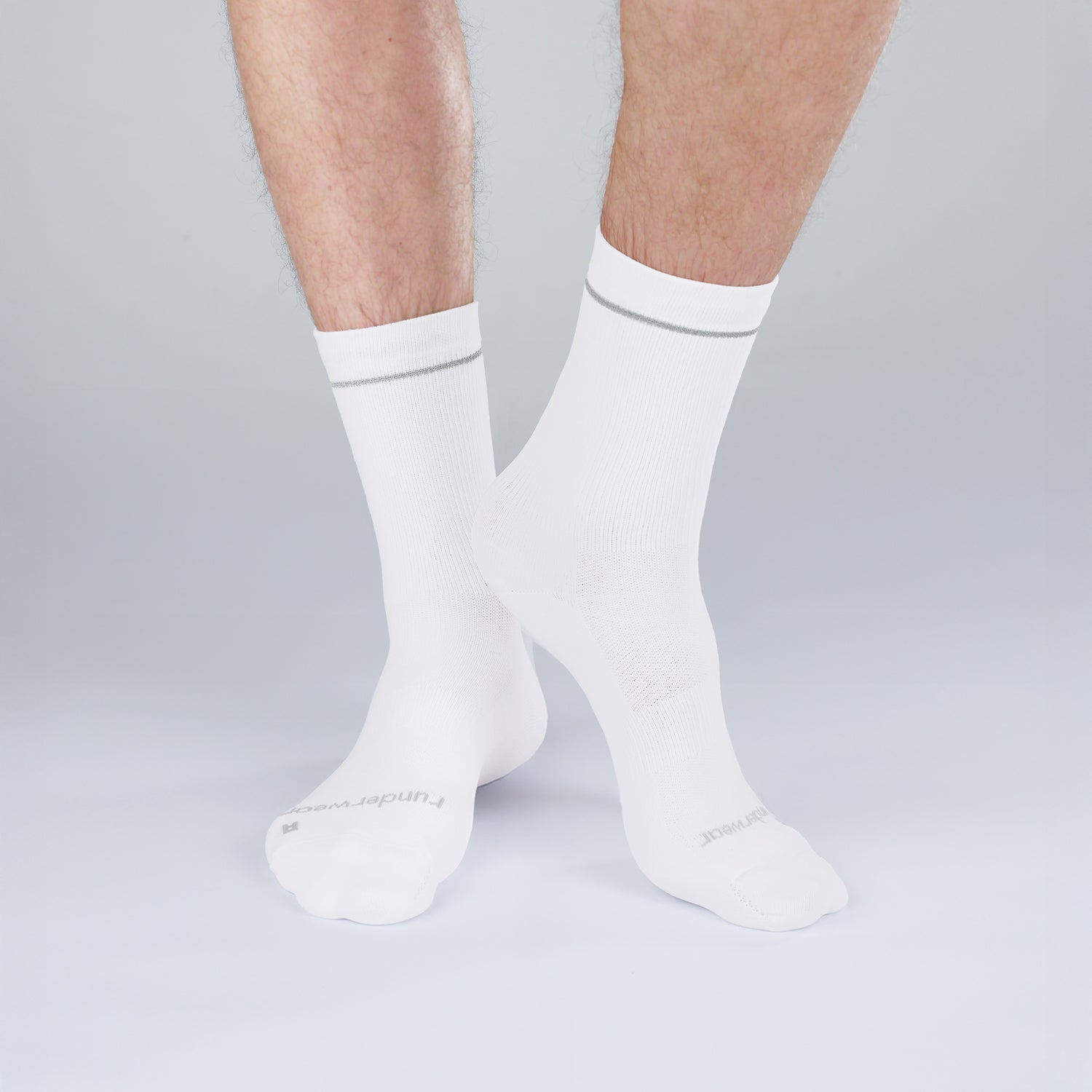 Unisex Anti-Blister High Running Socks – White