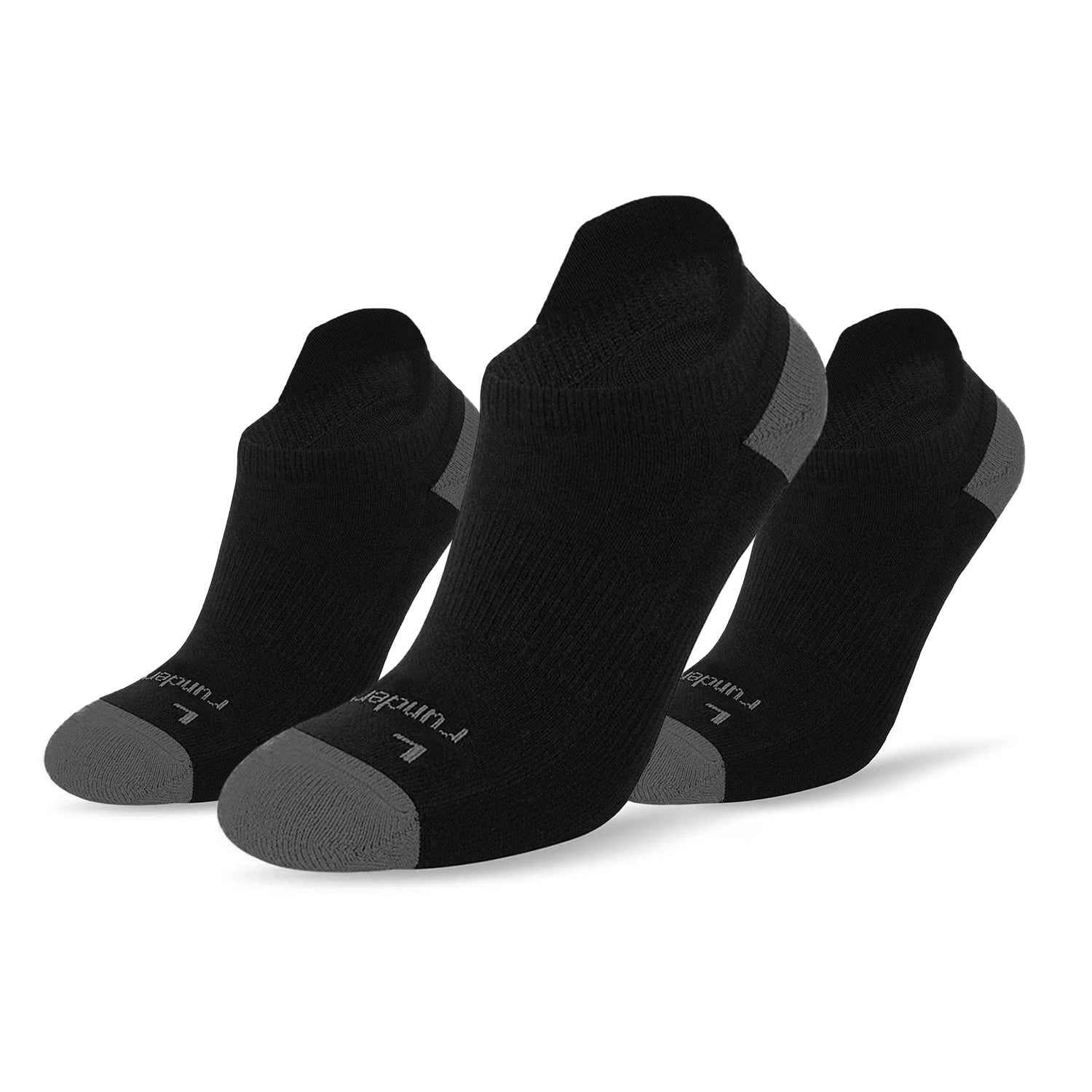 Anti Blister Running Socks - Black/Grey (Multibuy x3)