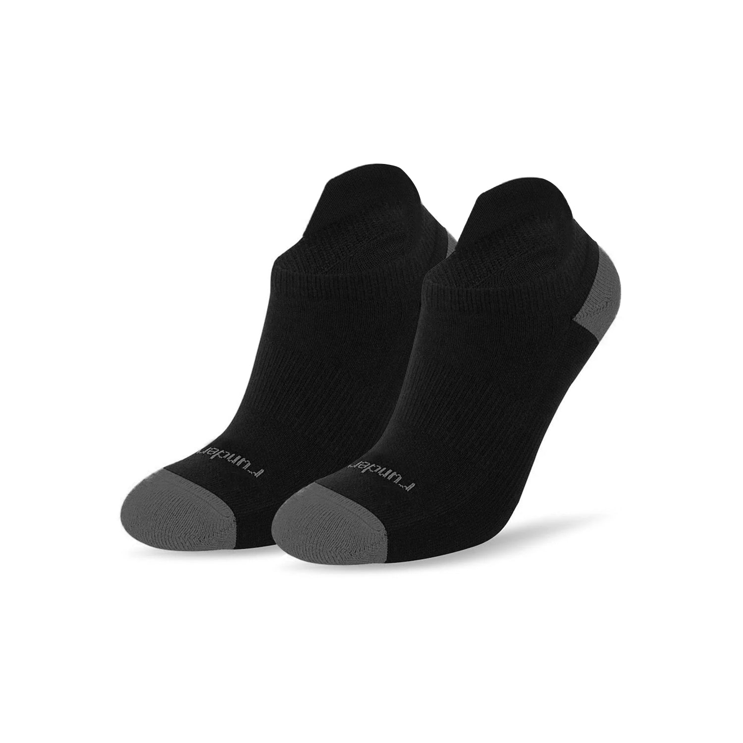 Unisex Anti-Blister Low Running Socks – Black/Grey