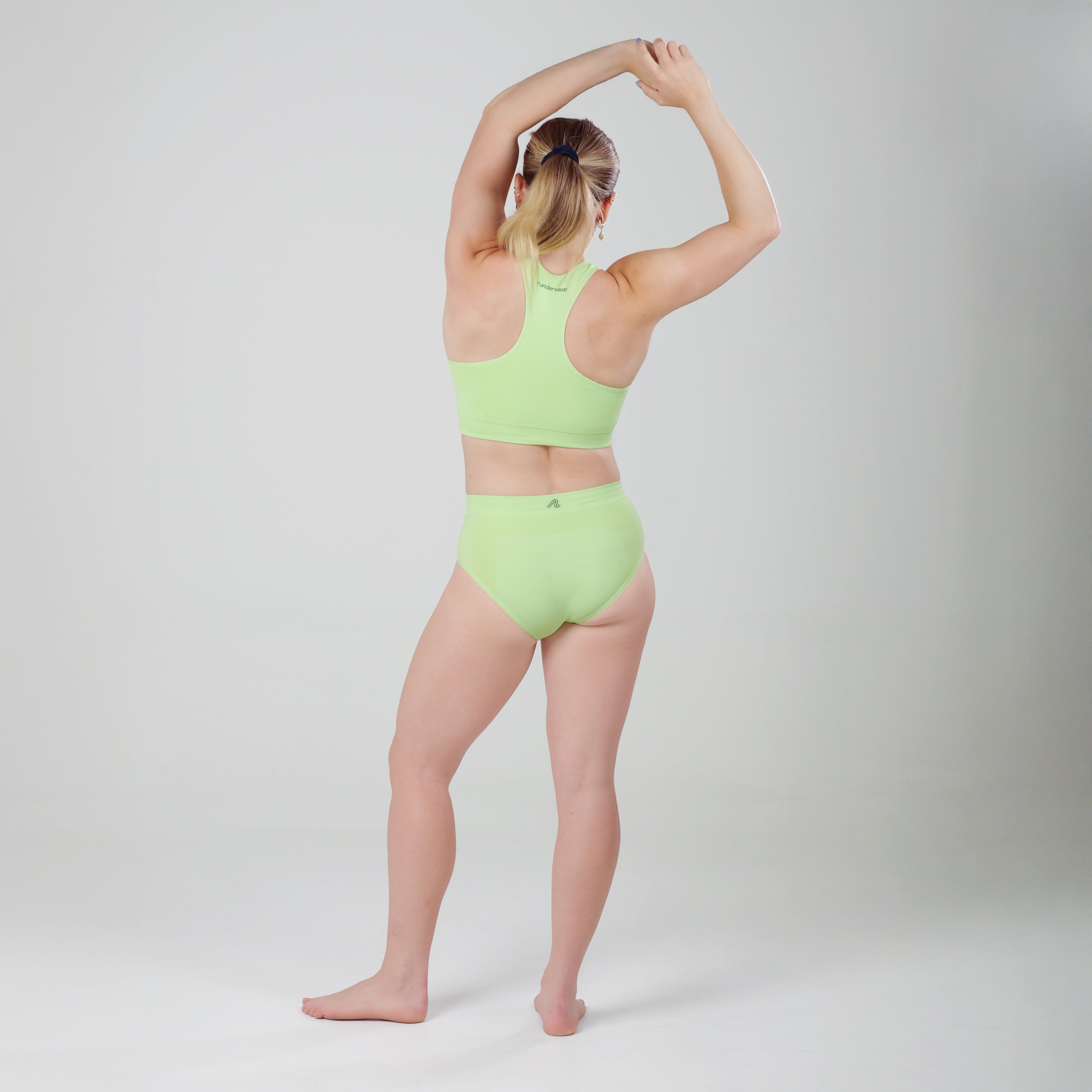 Women's Running Briefs - Paradise Green