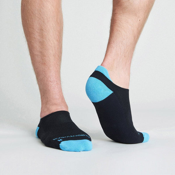Men's AntiBlister Running Socks Low (Black) runderwear™