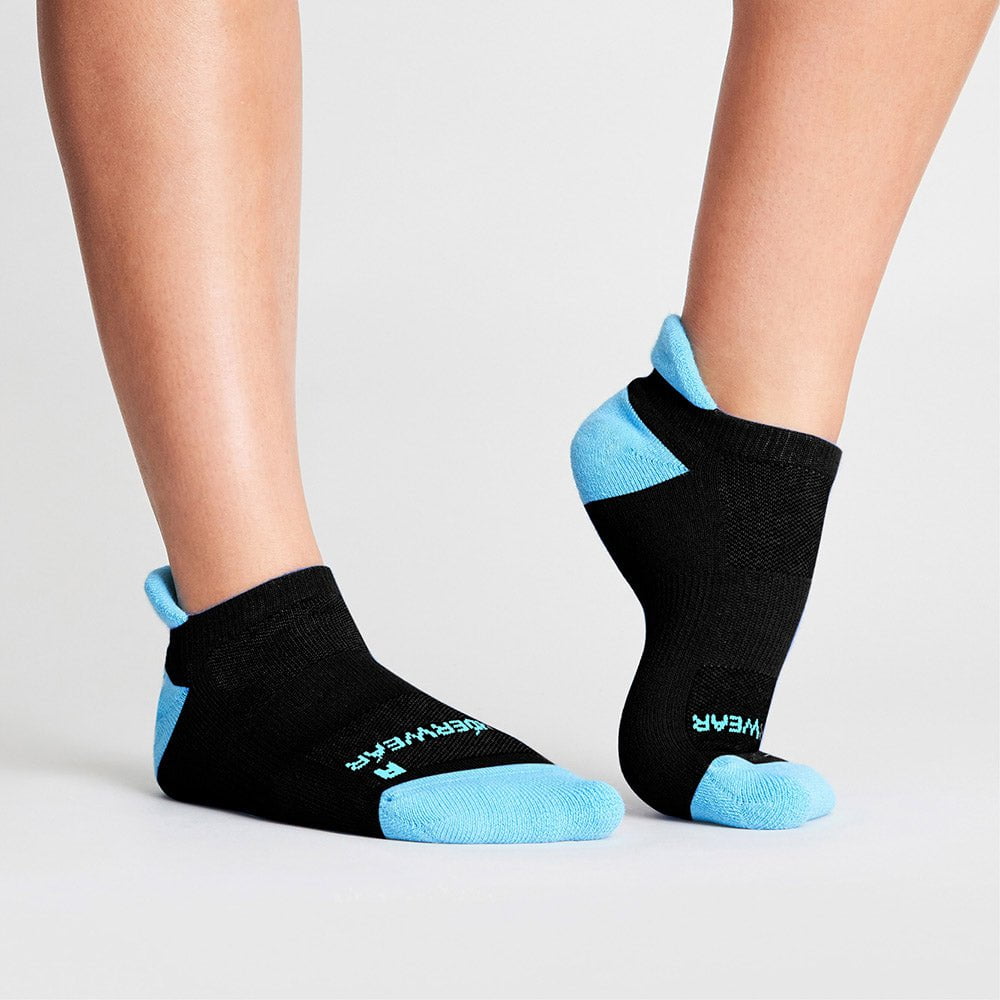 Women's Anti-Blister Running Socks - Low - Black