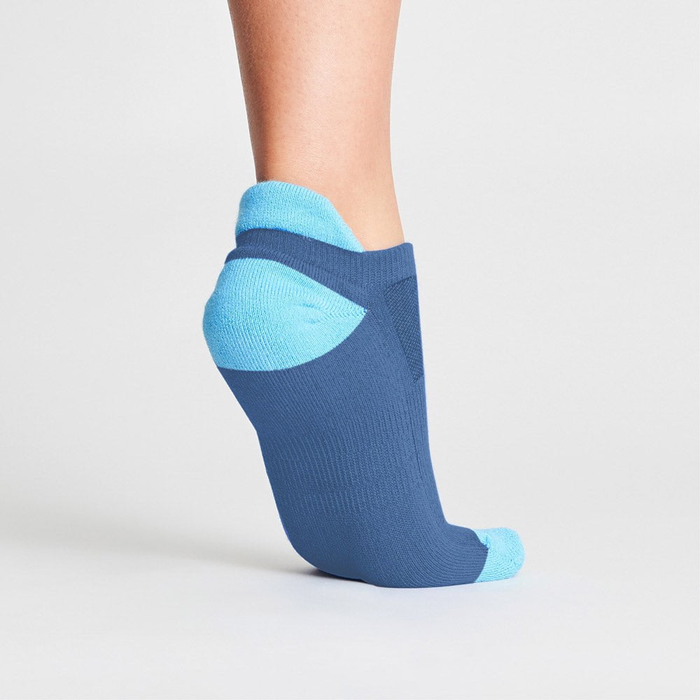Women's AntiBlister Running Socks Low Blue runderwear™