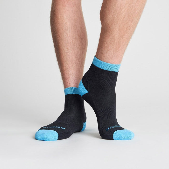 AntiBlister Running Socks Mid Black (3 Pairs) runderwear™