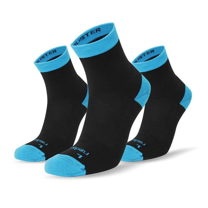 Anti-Blister Running Socks Mid - Black (3 Pairs) | runderwear™