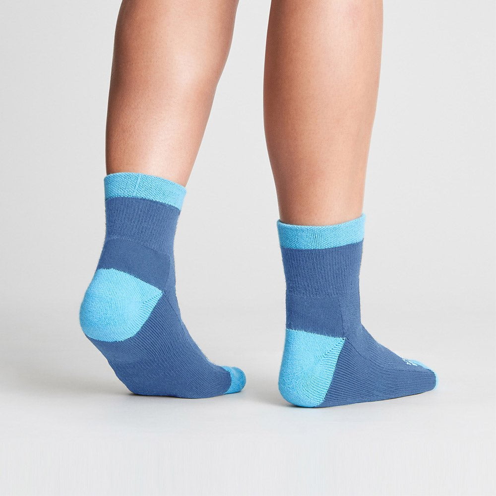 Women's AntiBlister Running Socks Mid Blue runderwear™