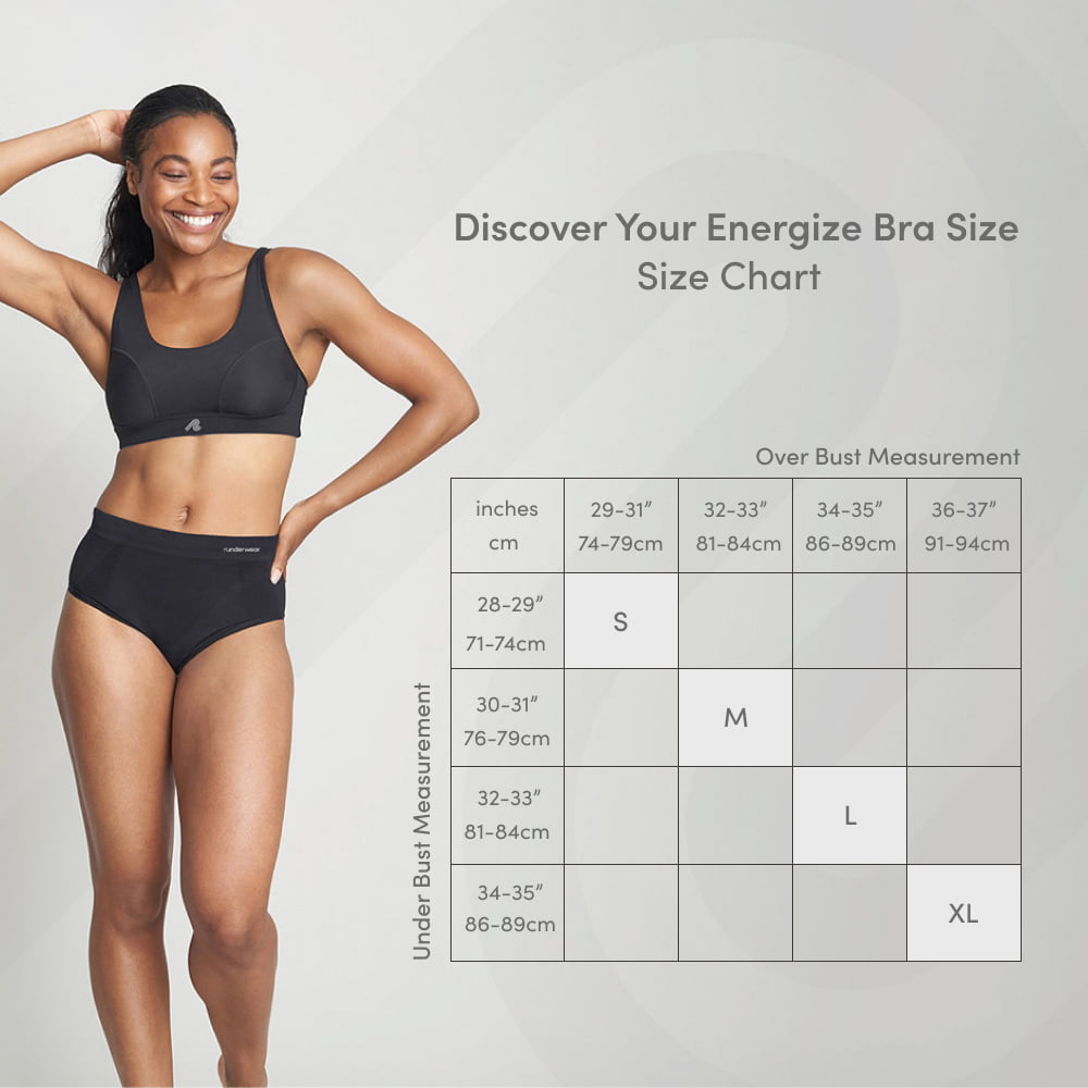 Women’s Energize Running Bra - Black