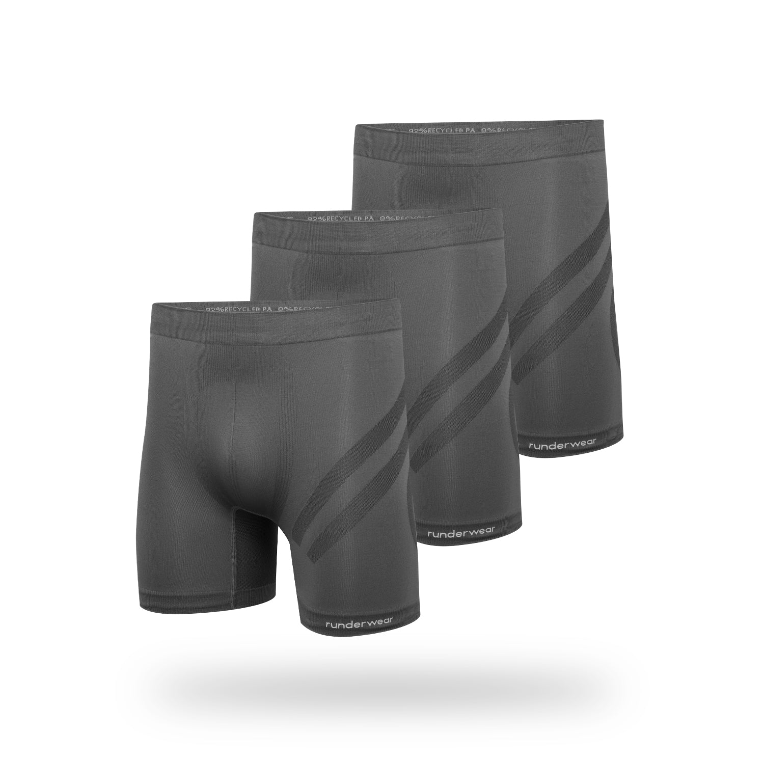 Men's Running Boxer - Grey (Multibuy x3)