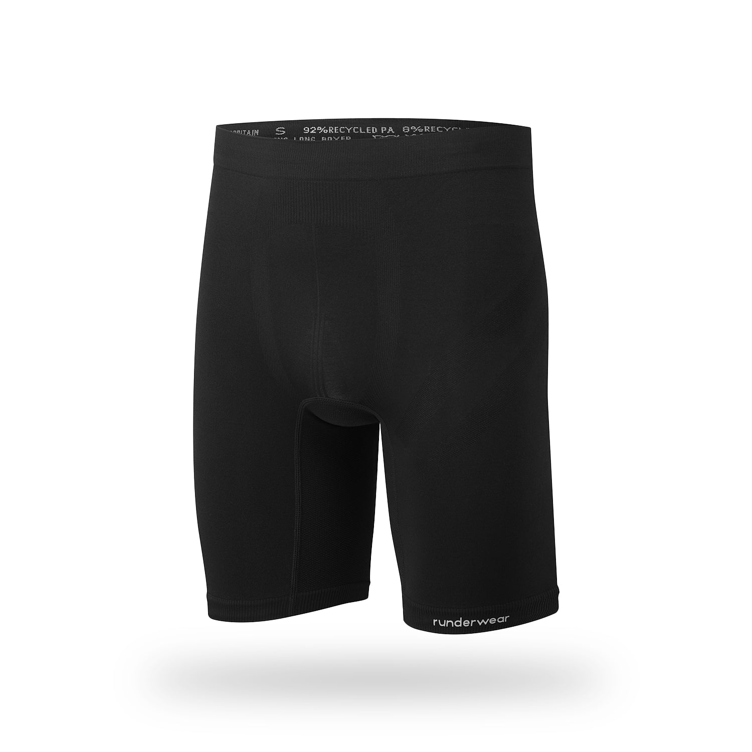 Men’s Running Long Boxer Shorts – Black (3-Pack)