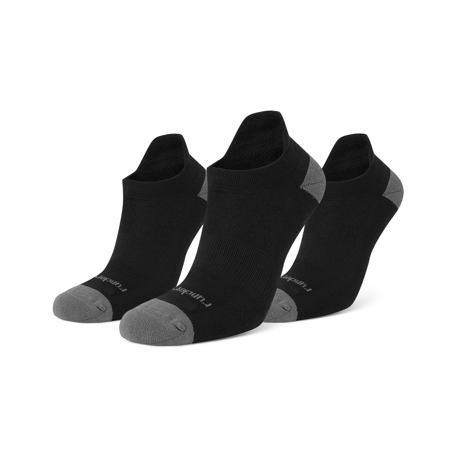 Anti Blister Running Socks Low - Black/Grey (Multibuy x3)