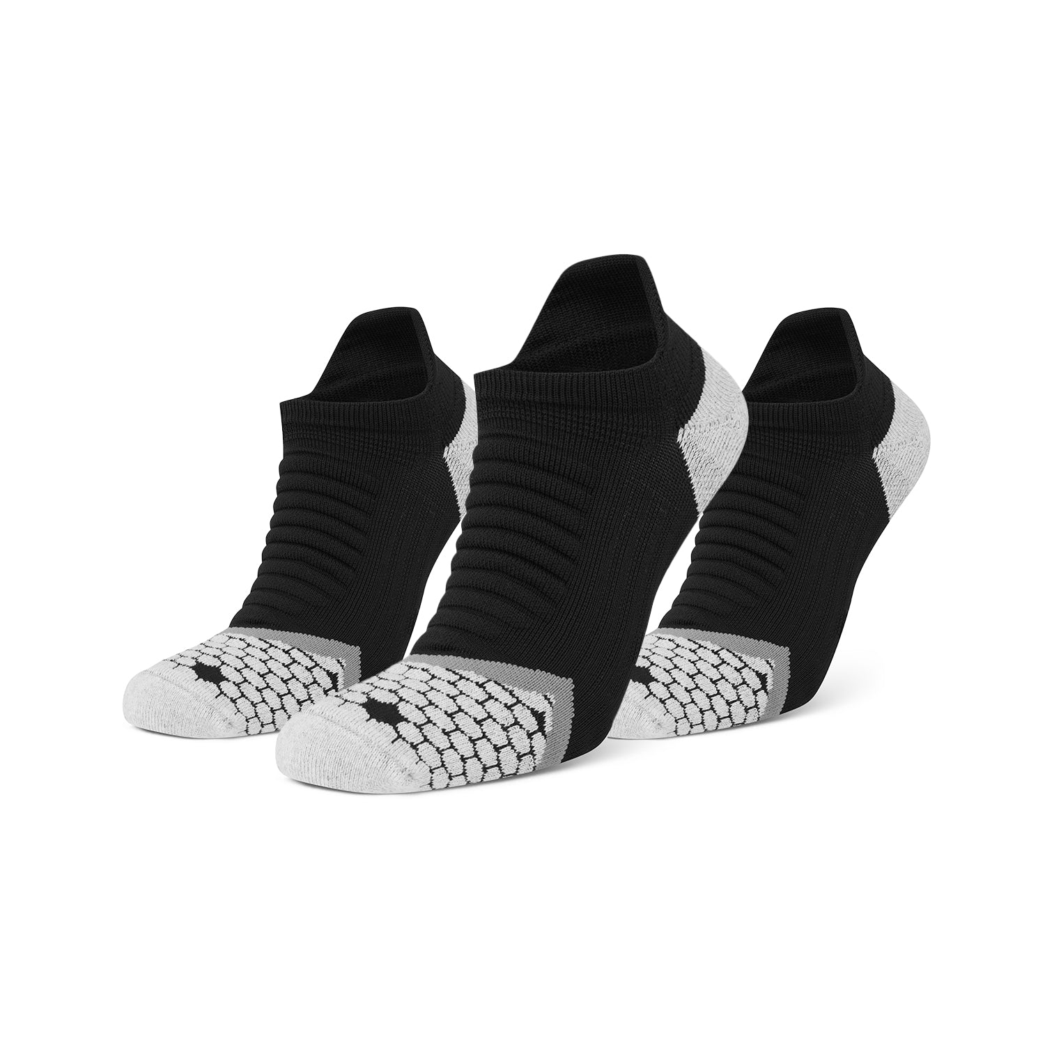 Cushioning Low Running Sock - Black/Grey (Multibuy x3)