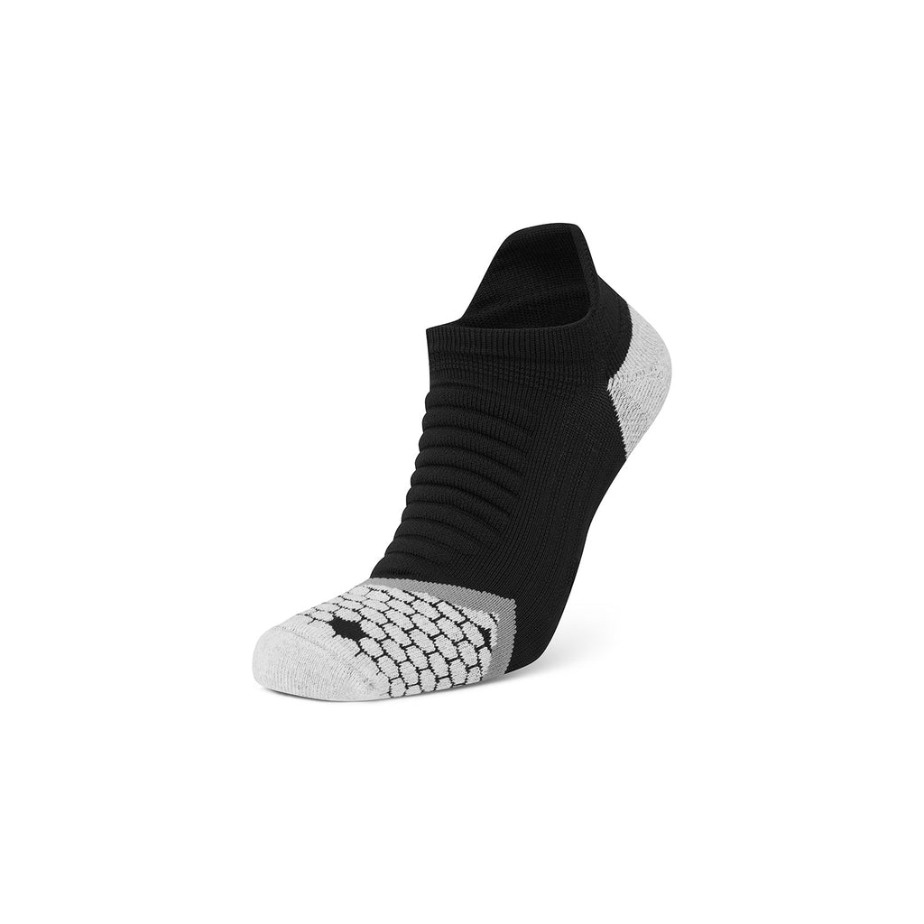 Cushioned Low Running Socks – Black Grey