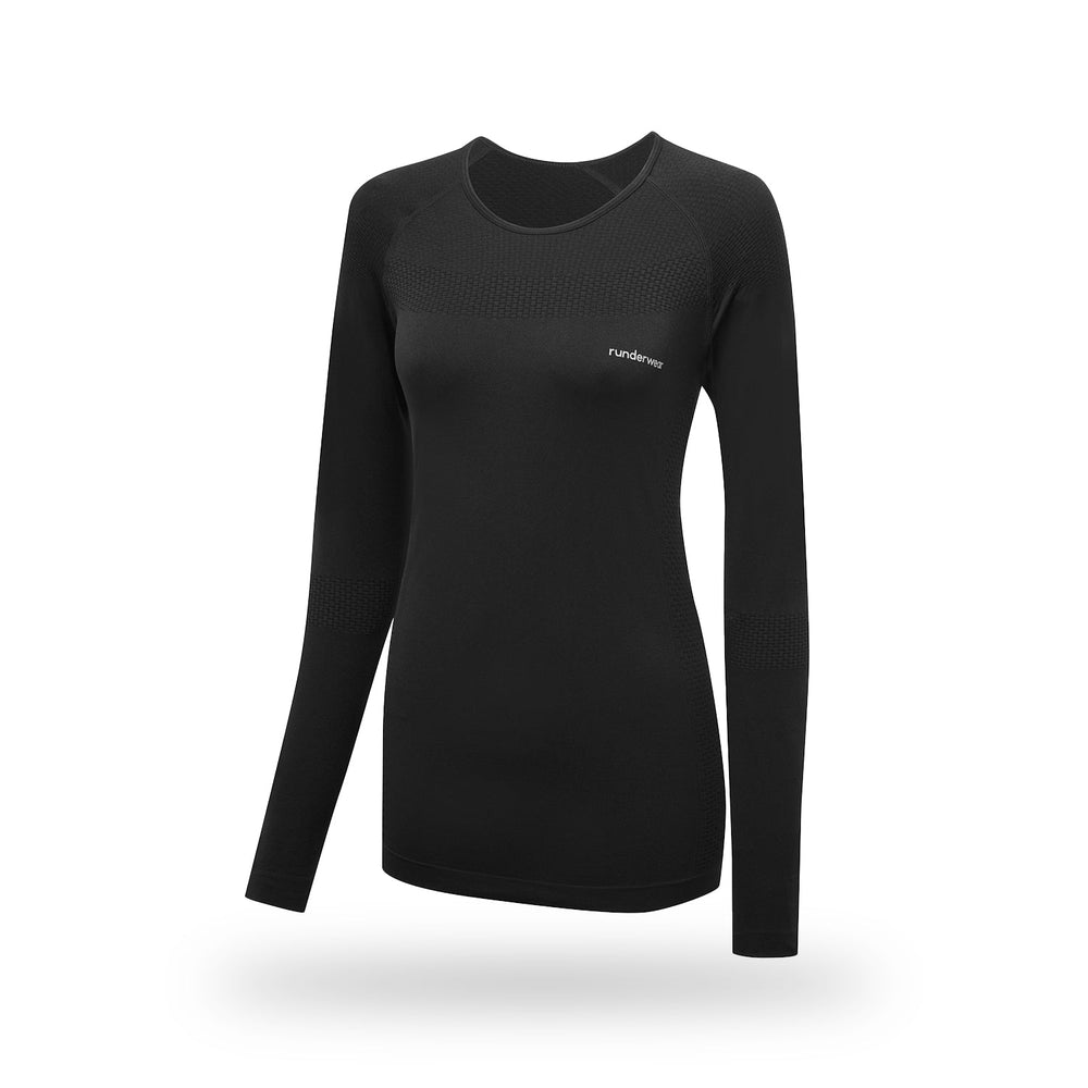 Women's Running Base Layer - Black | runderwear™