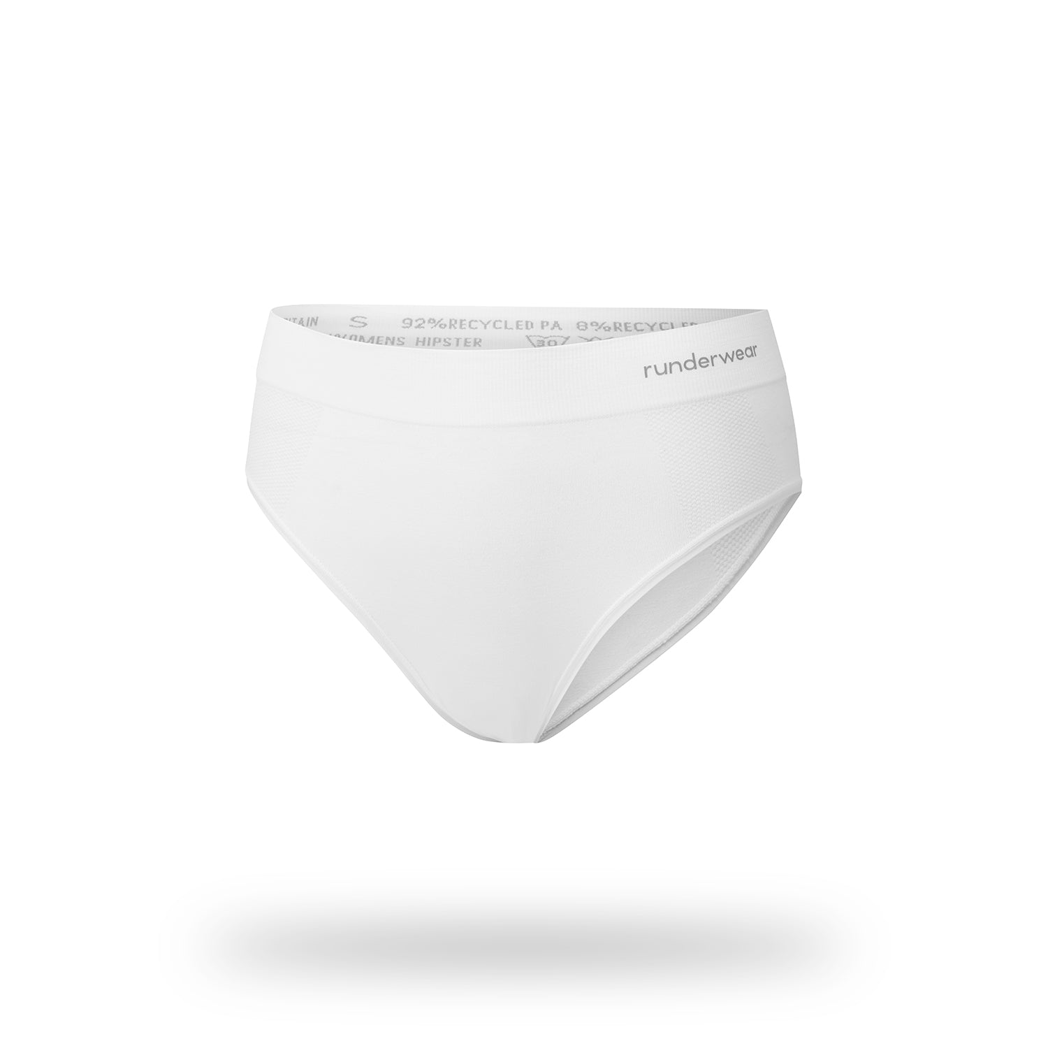 Women’s Running Hipster – White (3-Pack)