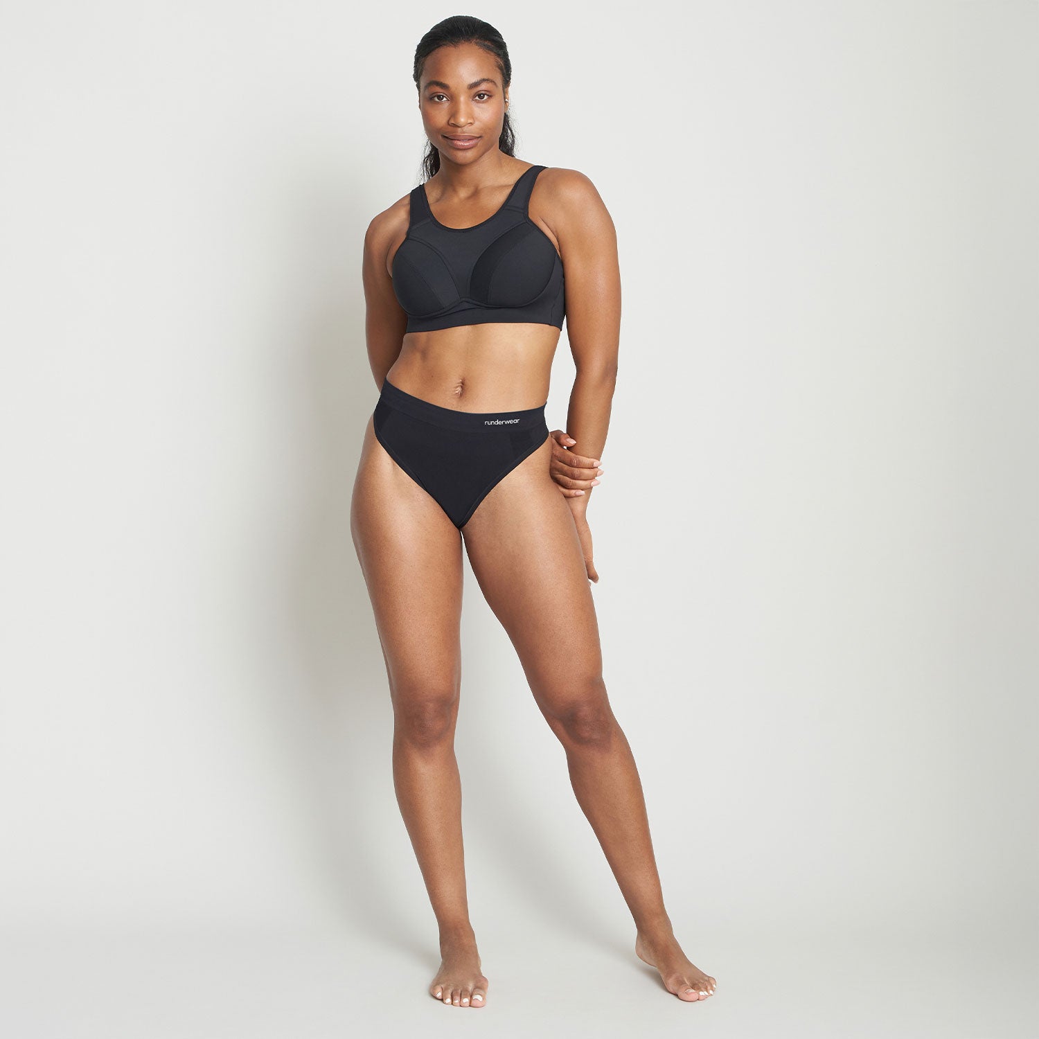 Women's Running Thong - Black